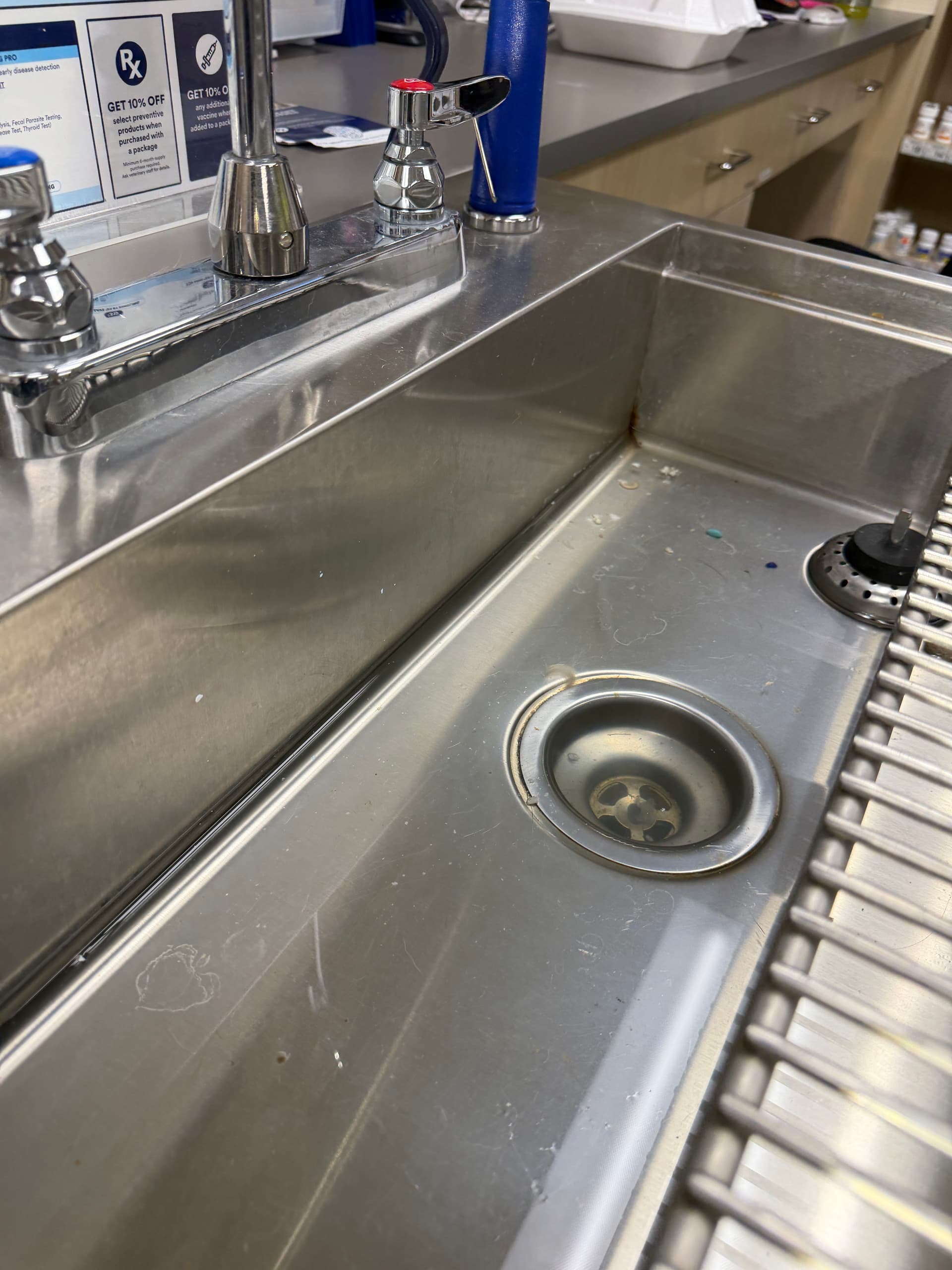 Gallery photos for Commercial Wash Table Drain Cleared and Repiped the Right Way: Image #1