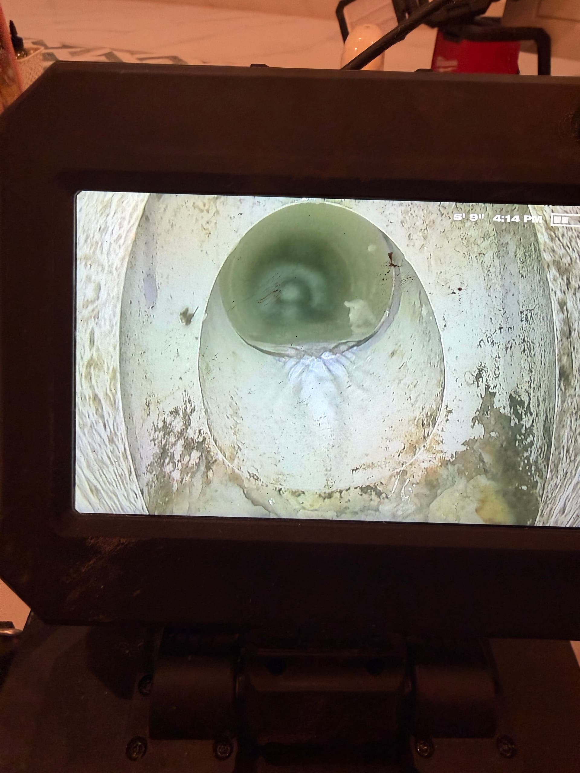 Gallery photos for AC Drain Tie-In Biofilm Clog Cleared with Snake and Chain Descaling: Image #4