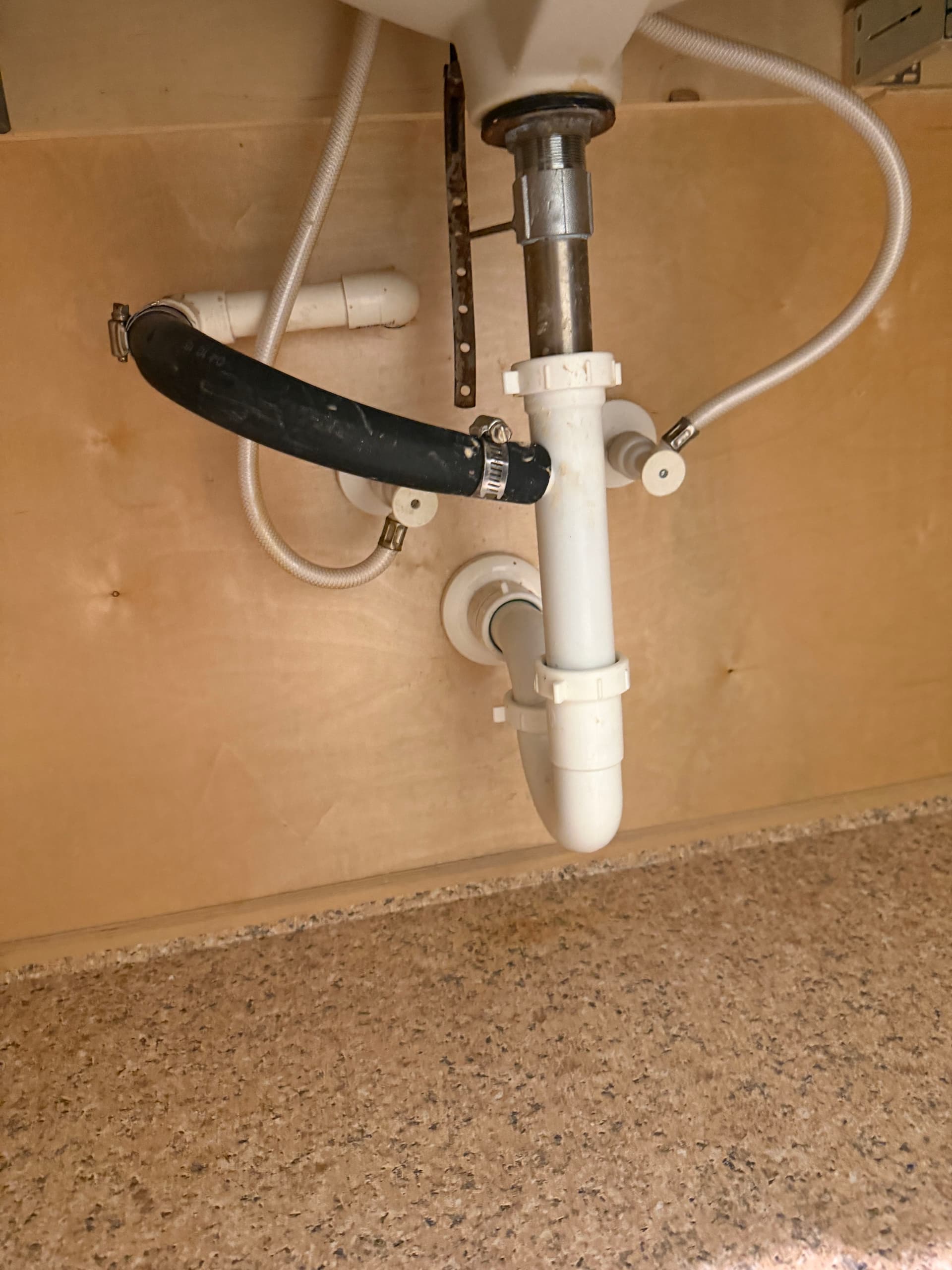 Gallery photos for Overflowing Bathroom Sink Fixed After A/C Drain Blockage: Image #1
